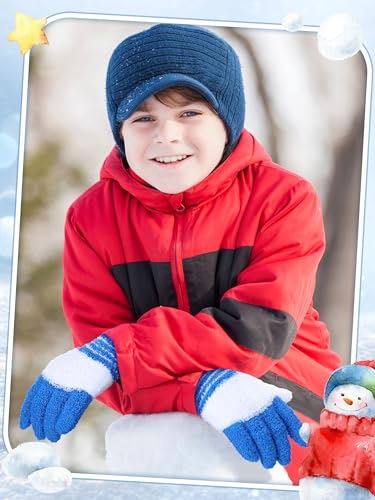 Image of EBOOT 3 Pairs Winter Kids Gloves Warm