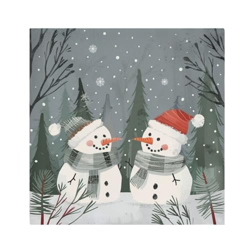 Servilletas de Tela Navidad Multicolor 20x20 pulgadas Pack 6 miniatura 1