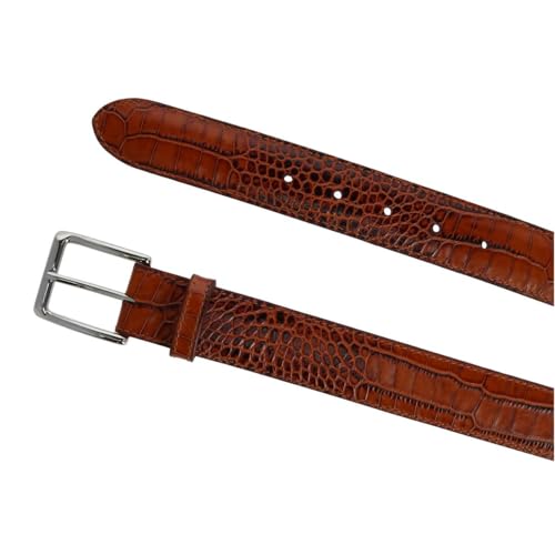 Trafalgar Men's Chance 35mm Mock Mini-African Alligator Embossed Italian Leather Belt3