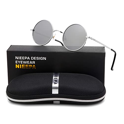 Image of Vintage Small Round Polarized Hippie Sunglasses for Men Women Circle Sun Glasses NP1002