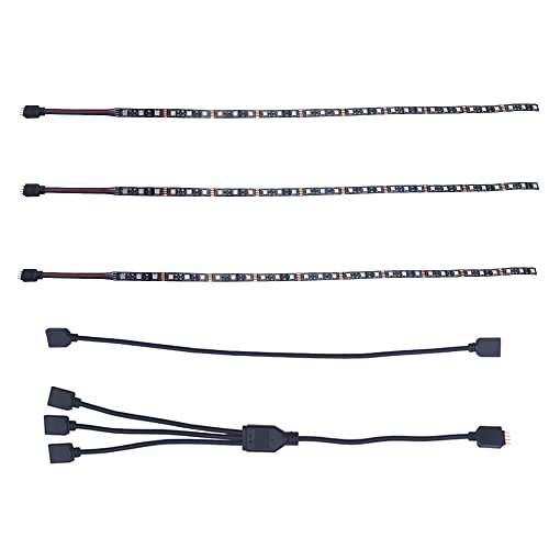 PC RGB LED PC Innenbeleuchtung RGB LED Strip Motherboard-Steuerung, 12V 4-Pin-RGB, Kompatibel mit Asus Aura, Asrock RGB-Led, Gigabyte-RGB-Fusion, x xLight, 50cm