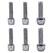 Sanmum Bike Handlebar Screw Set, M5*20mm+M6*20mm for Mountain and Road Bikes (Silver)