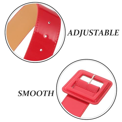 FRCOLOR PU Waist Belt, Wide Statement Belt for Dresses, Coats3