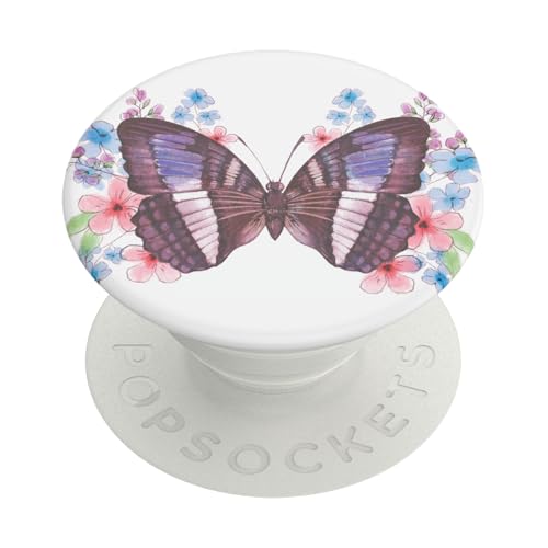 Image of PopSockets Adhesive Phone Grip, Holder, Phone Stand, Butterfly - So Fly