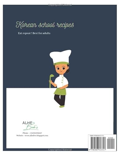 Korean school recipes: Cookbook for adults