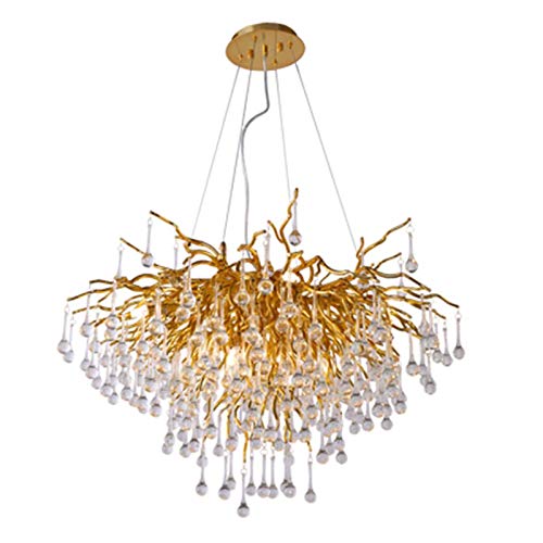 Lustre en cristal de luxe moderne feu d'artifice de villa et salon