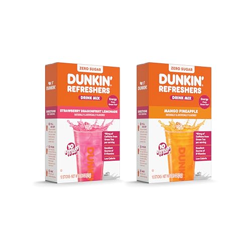 Dunkin’ Refreshers Singles To Go! Powdered drink mix packets, Strawberry