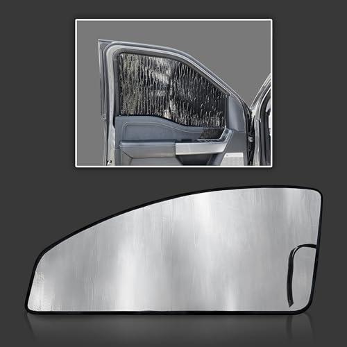 GalaxyAutoShield Custom Fit Front Side Window Sunshades (2pcs) for 2023 2024 2025 Ford F-250 F250 F350 F450, Regular/Super/Super Crew Cab, 2DR 4DR, UV Reflector Privacy Insulated Protection