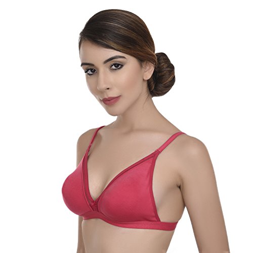 Image of Wirefree Non-Padded Teenager Backless Bra Panty Set for Women /Girls.