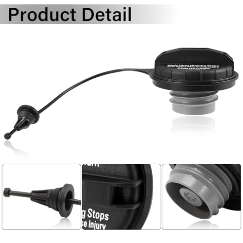 Image of Gas Cap, Fuel Cap Replace FC920 F4TZ-9030-C for 1983-2008 Ford Bronco Ranger Explorer Windstar Aerostar Excursion F150 F250 HD F350 Super Duty Truck E150 E250 E350 Econoline Club Wagon Fuel Tank Caps