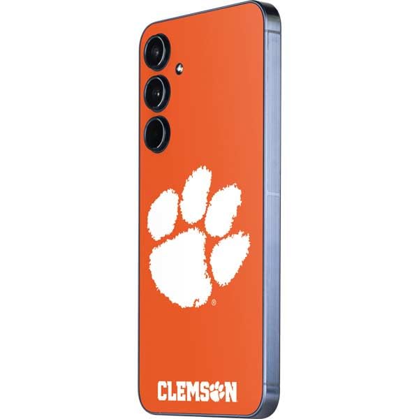 Skinit Decal Phone Skin Compatible with Galaxy A36 5G - Officially Licensed Clemson University Tiger Print Design