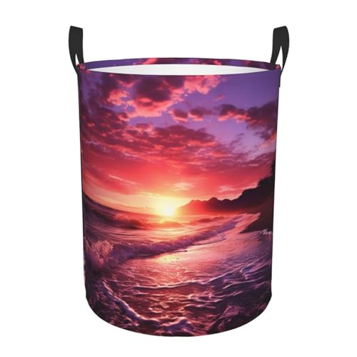 Panier à linge rose étanche : grand bac de rangement pliable pour couvertures - 3