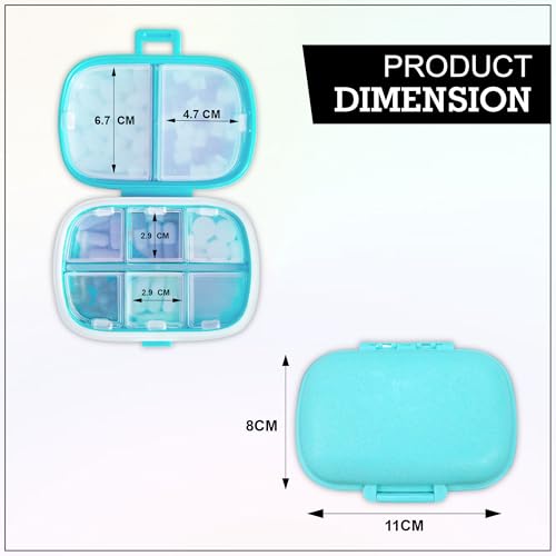 Image of GLUN Portable Empty First Aid Medicine Tablet Plastic Pouch Small Size, Mini Travel Medicine Pouch Waterproof Seal Handy Pills Pocket for Travels