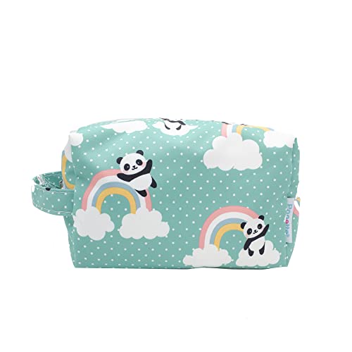 PONETTE - Beauty case per bambini, ragazza, giovane, divertente, borsa da toilette, trousse da viaggio, astuccio, marchio spagnolo, verde scuro, Beauty case per bambini