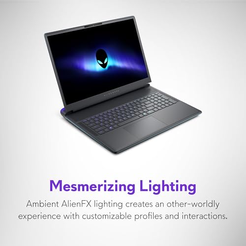 Image of Alienware 18 Area-51 Gaming Laptop, RTX5070,Intel Core Ultra 9-275HX | WQXGA 300Hz Display, 32GB DDR5 RAM, 1TB SSD, NVIDIA GeForce, Windows 11 Home, Liquid Teal, AA18250