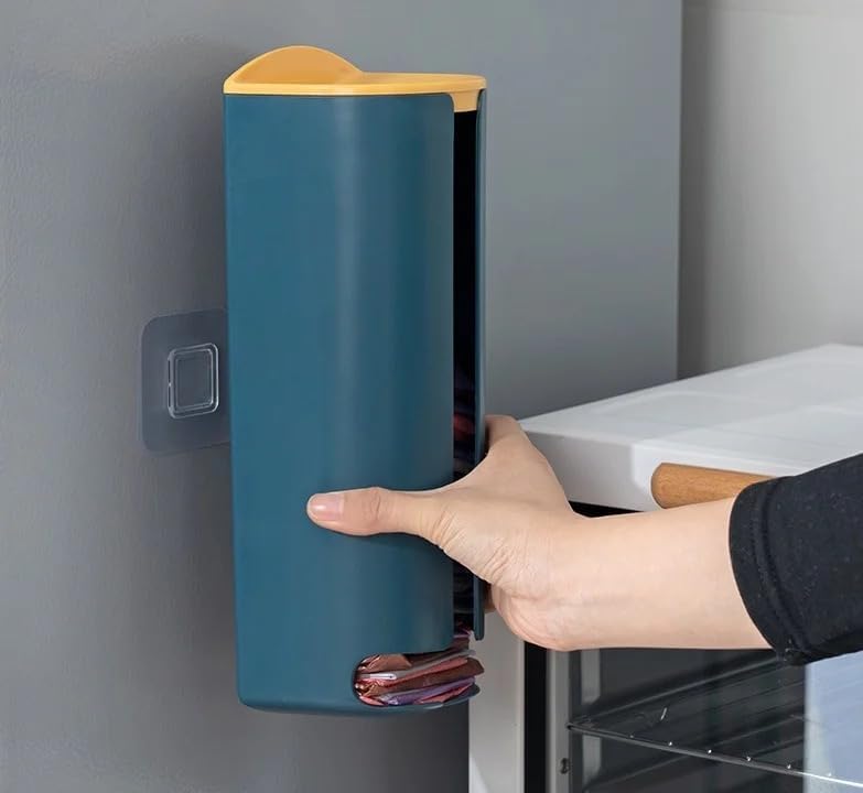 Miniatura 5 de Soporte para bolsas de comestibles y dispensador de bolsas de plástico  Organizador de bolsas de basura para montaje en pared y almacenamiento para