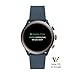 Fossil Men's Gen 4 Sport Heart Rate Metal and Silicone Touchscreen Smartwatch, Color: Grey, Blue (FTW4021)
