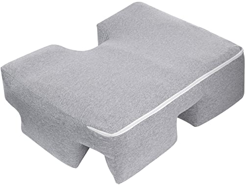 Wife Pillow - Cover Only, Grey - Exclusively For This Arm & Body Position Pillow - Soft White Cover For Pillow - 100% Cotton Jersey Knit T-Shirt Feel - Machine Washable & Dryable #TOP1