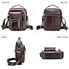 BAIGIO Men's Leather Shoulder Bag Vintage Men Cross Body Bag Sling Crossbody Handbag for Hanging Classic Casual Top Handle Bag for Business Work Travel #3