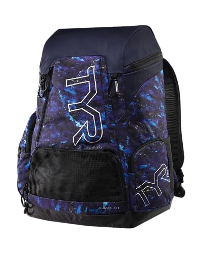 Image of Alliance Backpack TYR Wet /Dry Athletic Gym and Pool Bag for Men and Women - Separate Wet /Dry Compartments, 45L Capacity, Ergonomic, Water-Resistant - Available in Team Colors