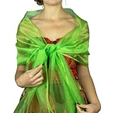  Chal chiffon color verde neon novia boda novia para vestido de fiesta