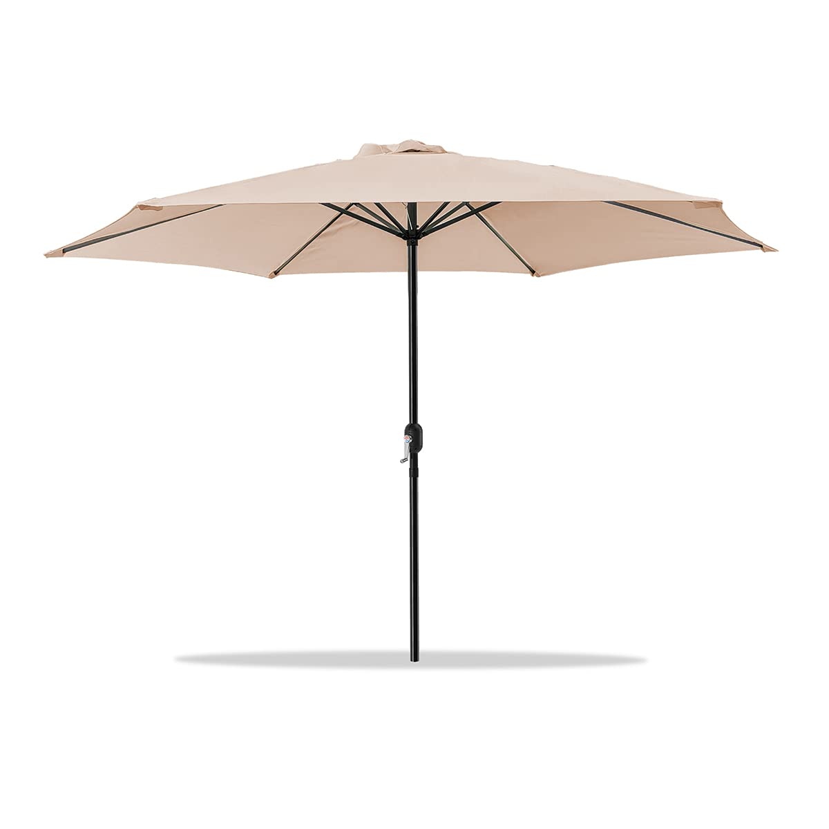 Acomoda Textil – Sombrilla de Jardín con Forro Anti UV. Parasol de Aluminio con Manivela, Toldo Octogonal 3 M Ø para Patios y Terrazas 244 x 300cm.