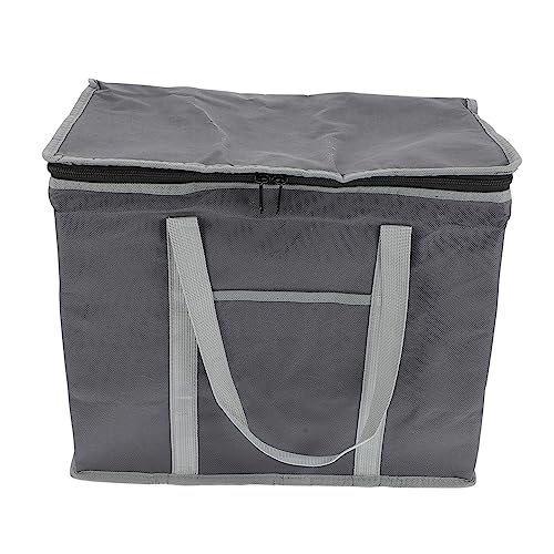 KOCKSHION Bolsa Plegable Aislante Portátil para Picnic y Camping Bolsa Térmica Reutilizable para Almacenamiento y Compras Color Gris