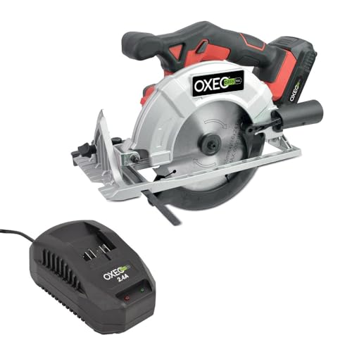 Scie circulaire sans fil 18V Easy Full - avec batterie et chargeur rapide - Led éclairage zone - lame scie Ø165mm – accessoires