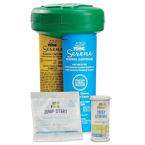 FROG Serene Floating System for Hot Tubs - Quick & Easy Prefilled Hot Tub Sanitizer - Hot Tub