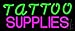 The Sign Store N105-14004 Tattoo Supplies Neon Sign44; 10 x 3 x 24 in.