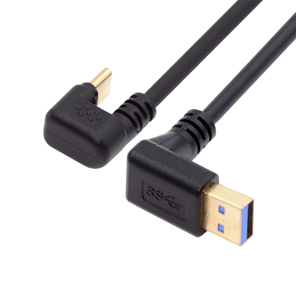 NFHK Up Angled USB3.0 Type-A to Type C USB-C Male to Male Power 