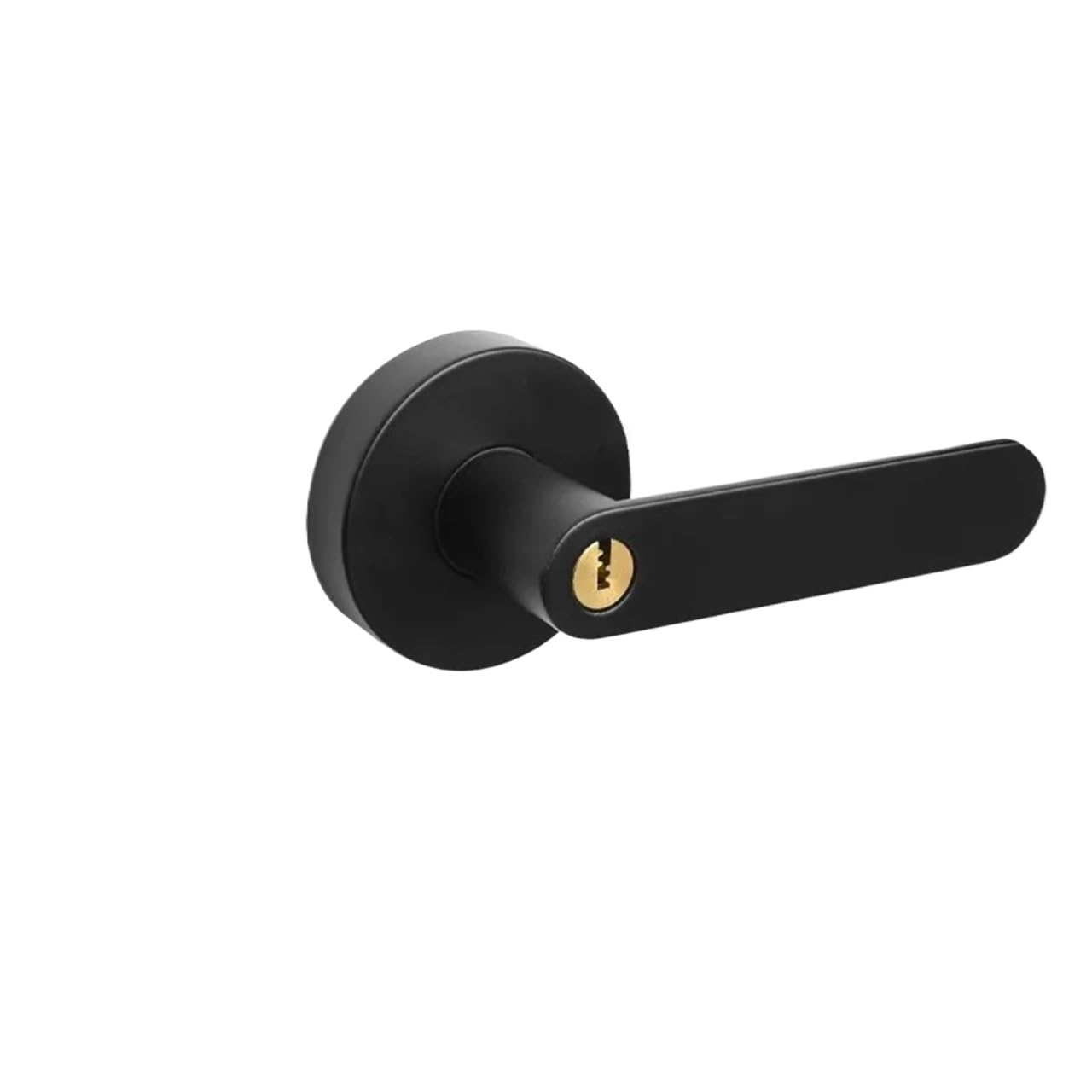 Sxolcoufoh Black With Key Spherical Lock Bathroom Bedroom Room Indoor 1Pcs(Black With Key)