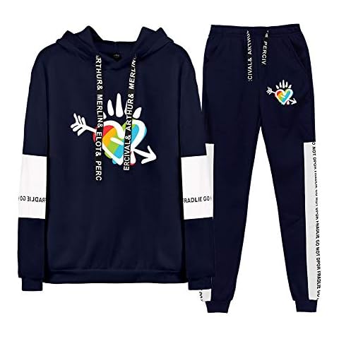 APHT Unisex 2 Piece Sweatshirt Hoodies+Pants Sports Suits LGBT Gay Lesbian Pride Playsuits Sportswear Long Sleeve Pullover Hoodie Sweatshirt Sports Gym Fitness Running Cover