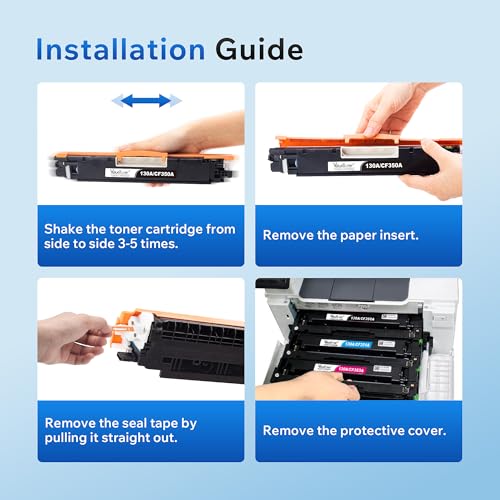 Cartouche de toner 130A CF350A CF351A CF352A CF353A compatible avec HP Laserjet Pro MFP M177