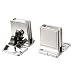 uxcell Metal Wall Mounted Glass Holders Door Hinges Clamps Clips 1Pair