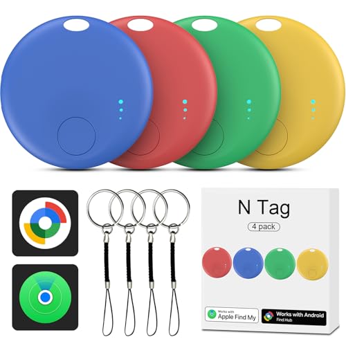 Air Tracker Android und iOS, 4 Pcs Smart Tracker Android Schlüsselfinder Key Finder kompatibel mit Google Find Hub und Apple Find My APP, Bluetooth Tracker für Gepäck,Brieftasche,Koffer (Mehrfarbig) Air Tracker Android und iOS, 4 Pcs Smart Tracker Android Schlüsselfinder Key Finder kompatibel mit Google Find Hub und Apple Find My APP, Bluetooth Tracker für Gepäck,Brieftasche,Koffer (Mehrfarbig)