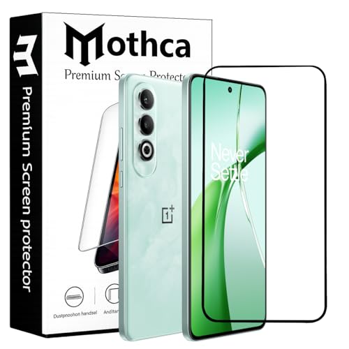 Image of Mothca Military-Grade Tempered Glass Screen Protector Compatible for OnePlus Nord CE4 with Edge to Edge Coverage - Case Friendly, Anti-Scratch & Bubble-Free Installation Kit