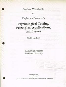 Hardcover Stdt WB-Psych Testing 6e Book
