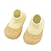 JDGY Mesh Atmungsaktive Krabbelschuhe Mädchen Junge Kleinkind Schuhe Rutschfest Lauflernschuhe Sommer Strandschuhe Weichen Sohle Babyschuhe Indoor Kinder Schuhe, Gelb, 22 EU