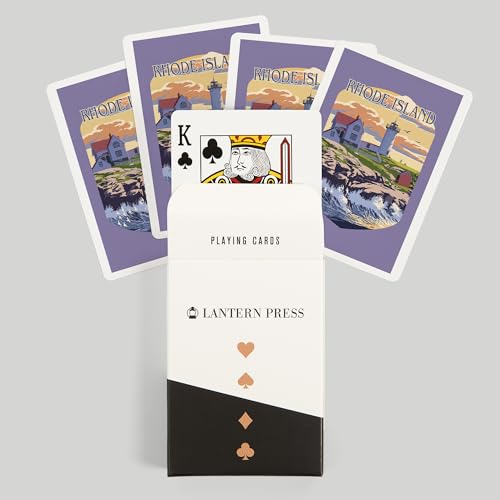 Baraja de 52 naipes poker Rhode Island con faro miniatura 6