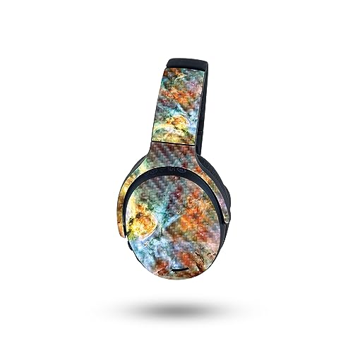 Image of MightySkins Carbon Fiber Skin Compatible with Skullcandy Crusher ANC 2 - Space Cloud | Protective, Durable Textured Carbon Fiber Finish | Easy to Apply