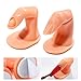 10Pcs Practice Hand for Acrylic Nails, Practice Finger Nail Art Practice Finger Plastic Fake Fingers with nail for Acrylic Gel Nail Art Training