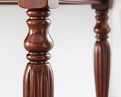 L shaped solid wood executive desk