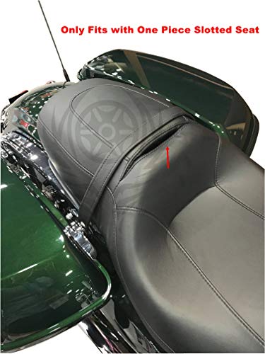 Adjustable Plug-In Driver Rider Backrest Custom Kit For Harley Electra Glides 1997-2021 Made Fit For Touring Models Road King Street Glide (Gloss Black) #TOP6