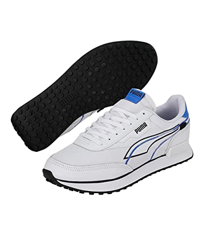 Image of Puma Unisex-Adult Future Rider Twofold Sneaker, White-Black, 7 UK