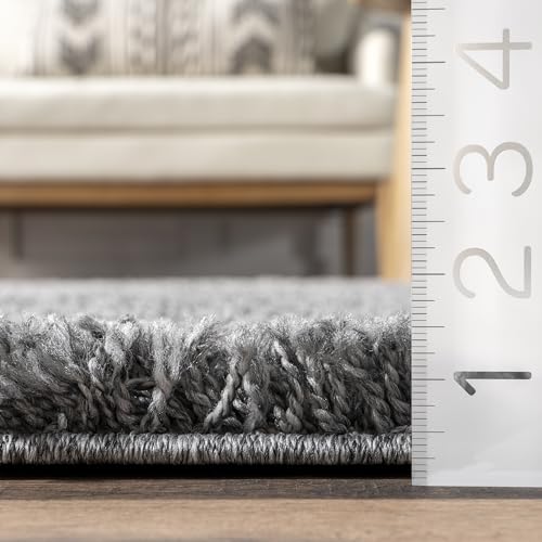 nuLOOM Tapete Contemporáneo Shag 4x4 Pies Gris miniatura 2