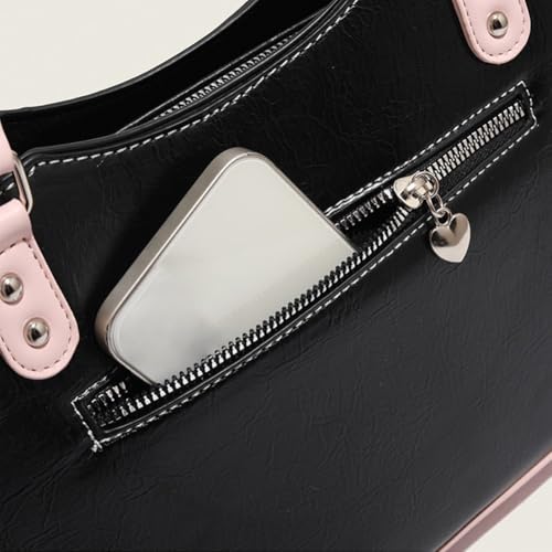 Ita bag transparent Y2K à double compartiment pour déco DIY