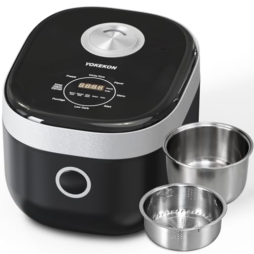 YOKEKON 8-Cup Stainless Steel Rice Cooker