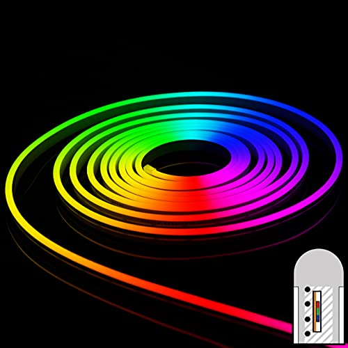 Tira LED mini neón RGB 12 Volt 5 metros miniatura 1