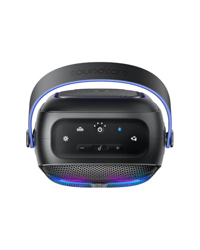 Image of Soundcore Anker Rave Neo 2 Portable Speaker with 80W Stereo Sound,Partycast 2.0,Light Show,Ipx7 Waterproof(Floats On Water) 18H Playtime,Customizable Eq & Bass Up for Party,Backyard-Black,USB